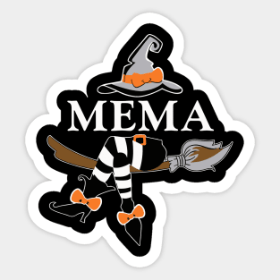 mema witch halloween Sticker